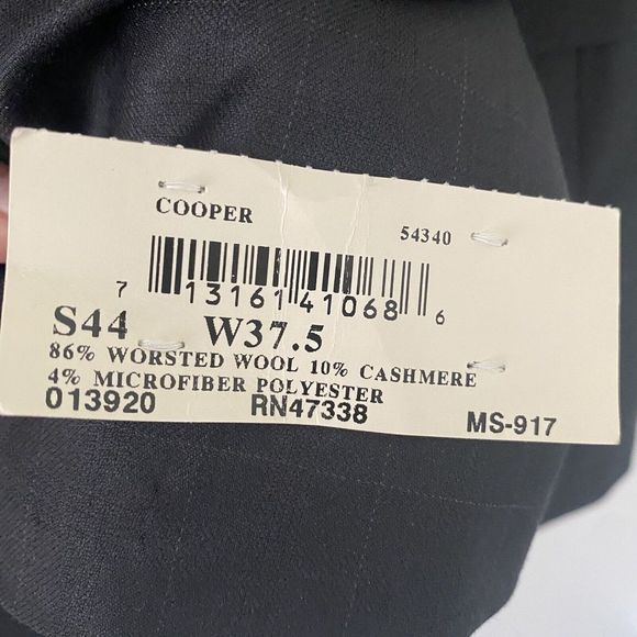 Jones New York Prima 120 Wool Blend Three Button Suit Jacket Sport Coat 44 - Picture 8 of 10